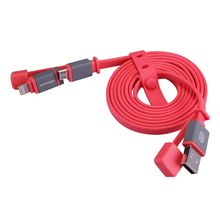 Кабель NILLKIN Plus Cable II USB - micro-USB/Lightning - 120см (Red)