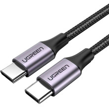 Кабель UGREEN US261 USB Type-C - USB Type-C Gray/Black 1 м (50150)