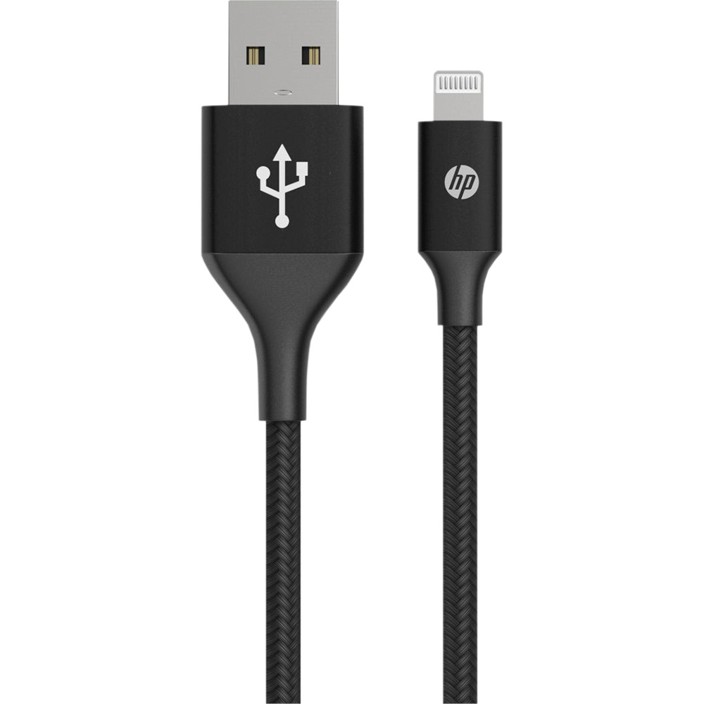 

Кабель HP USB 2.0 AM - Lightning 2 м Black (DHC-MF100), USB 2.0 AM - Lightning DHC-MF100 2.0 м, чорний