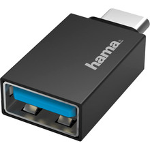 Адаптер HAMA OTG USB C - USB 3.2 Black (002003011)