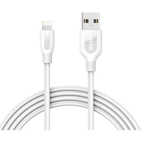 

Кабель ANKER Powerline + Lightning 1.8 м White (A8122H22), Powerline+ Lightning - 1.8м