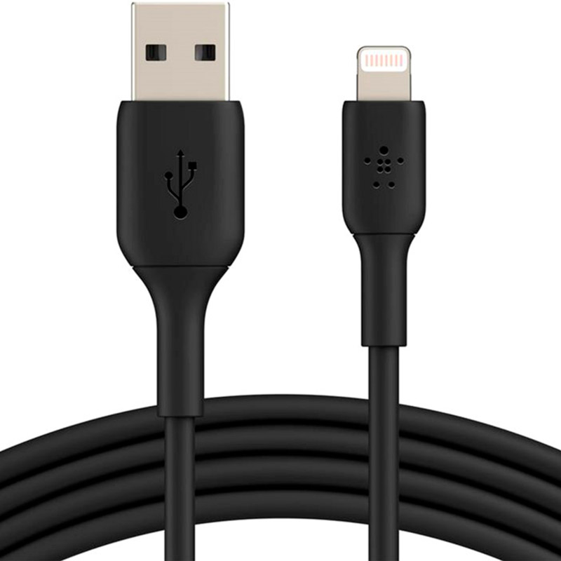 

Кабель BELKIN USB-A - Lightning PVC 1 м Black (CAA001BT1MBK), USB-A - Lightning, PVC, 1m, black