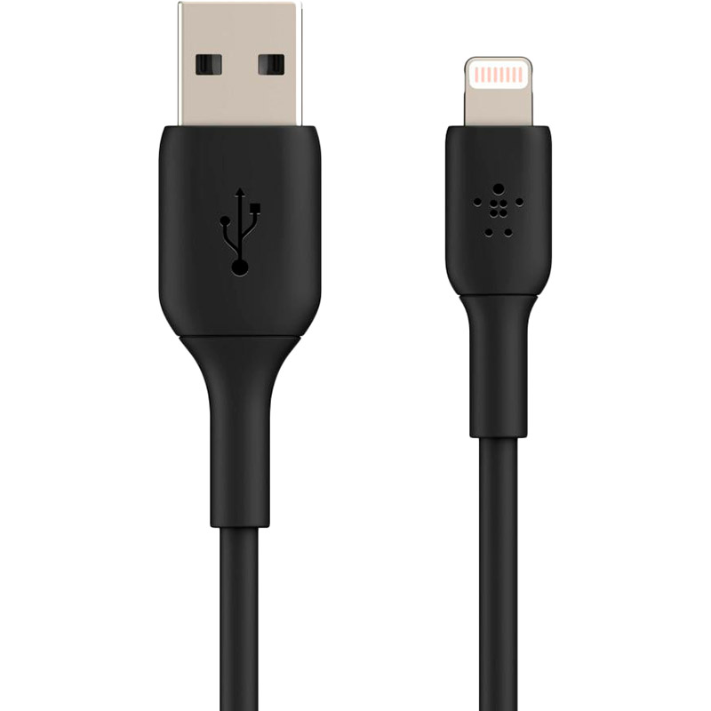 Кабель BELKIN USB-A - Lightning PVC 1 м Black (CAA001BT1MBK) Тип USB - Lightning