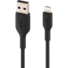 Кабель BELKIN USB-A - Lightning PVC 1 м Black (CAA001BT1MBK)