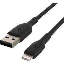 Кабель BELKIN USB-A - Lightning PVC 1 м Black (CAA001BT1MBK)