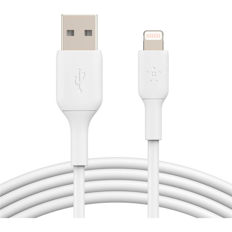 Кабель BELKIN USB-A - Lightning PVC 1 м White (CAA001BT1MWH)