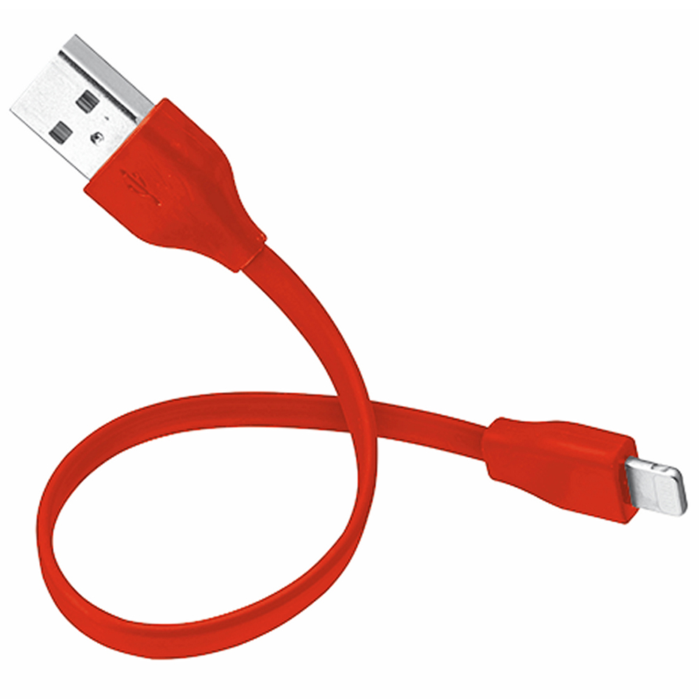 Кабель TRUST URBAN FLAT LIGHTNING CABLE 20cm Red (20133) Тип USB - Lightning