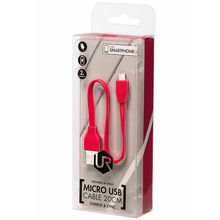 Кабель TRUST URBAN FLAT MICRO-USB CABLE 20cm Red (20141)