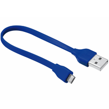 Кабель TRUST URBAN FLAT MICRO-USB CABLE 20cm Blue (20140)