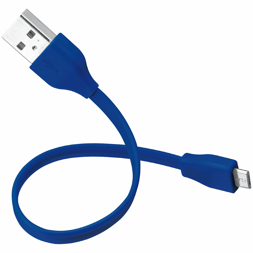 Кабель TRUST URBAN FLAT MICRO-USB CABLE 20cm Blue (20140) Тип USB - micro-USB