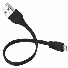 Кабель TRUST URBAN FLAT MICRO-USB CABLE 20cm Black (20139)