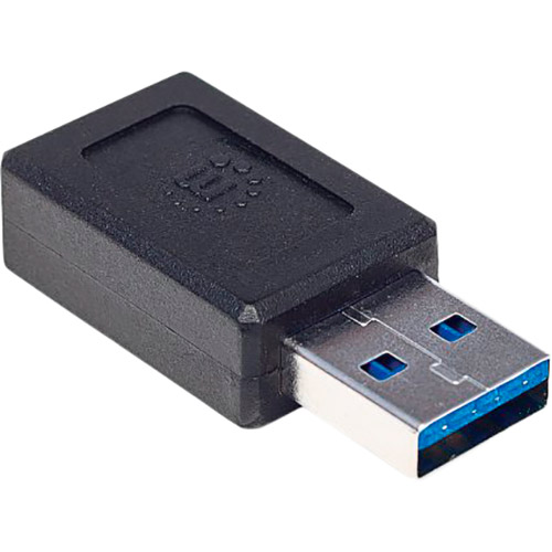 Перехідник INTRACOM Manhattan USB Type - C-USB Type-A Black (354714) Підсвітка False