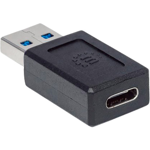 Фото 4 Перехідник INTRACOM Manhattan USB Type - C-USB Type-A Black (354714)