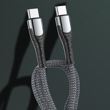 Кабель COLORWAY Type-C - Type-C 3.0 А 2 м Grey (CW-CBPDCC039-GR)