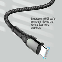 Кабель COLORWAY Type-C - Type-C 3.0 А 2 м Grey (CW-CBPDCC039-GR)