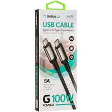 Кабель GELIUS Pro G-Power USB Type C-USB Type C 1 м Black (GP-UC105)