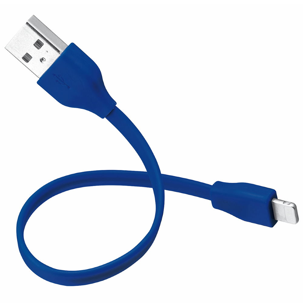 Кабель TRUST URBAN FLAT LIGHTNING CABLE 20cm Blue (20132) Тип USB - Lightning