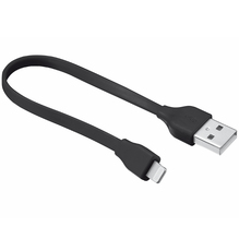 Кабель TRUST URBAN FLAT LIGHTNING CABLE 20cm Black (20131)