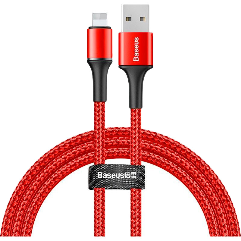 

Кабель BASEUS Halo Lightning 1 м Red (CALGH-B09), Halo Lightning 1m Червоний (CALGH-B09)
