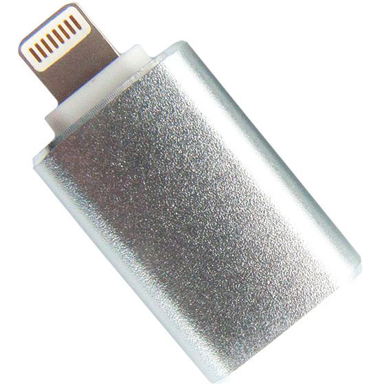 

Адаптер DENGOS OTG Lightning-USB 2.0 metallic (ADP-016), OTG Lightning-USB 2.0 ADP-016 metallic