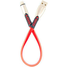 Кабель DENGOS Lightning-USB 0.25 м red (PLS-L-SHRT-PLSK-RED)