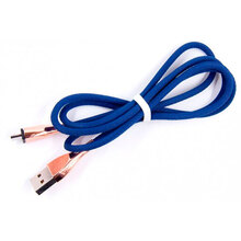 Кабель DENGOS Micro-USB-USB 1 м blue (NTK-M-SET-DBLUE)