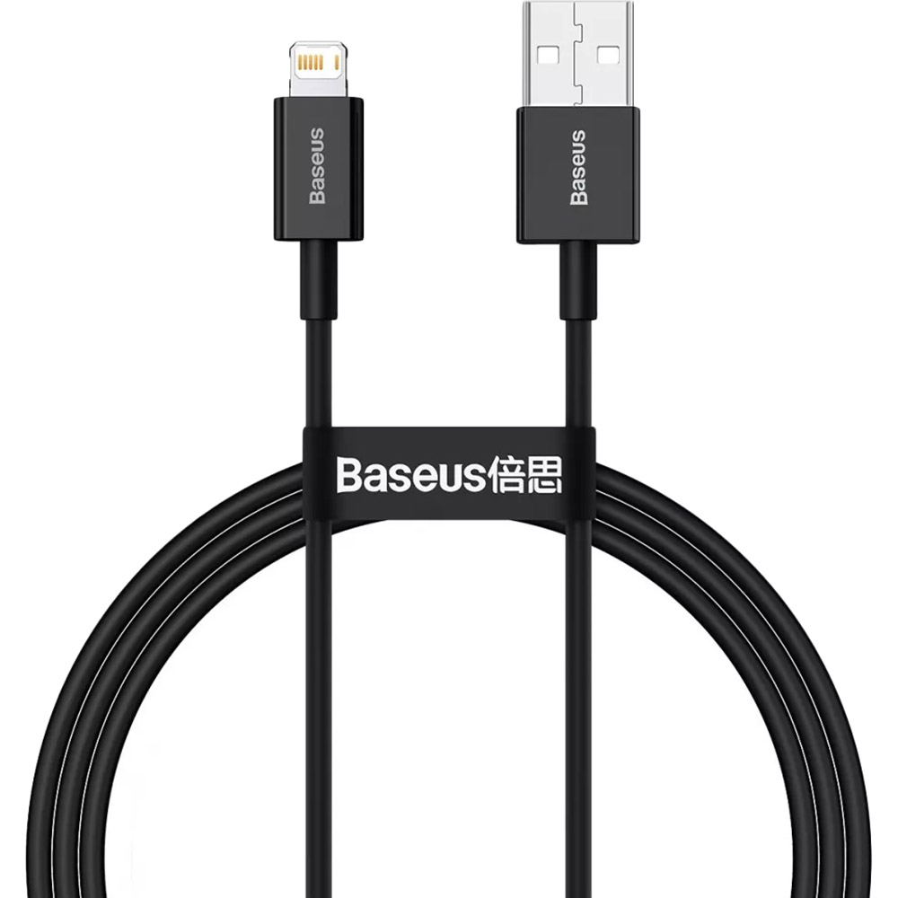 Кабель BASEUS Superior Series Fast Charging Lightning 2.4A 1 м Black (31764black) Кабель BASEUS Superior Series Fast Charging Lightning 2.4A 1 м Black (31764black)