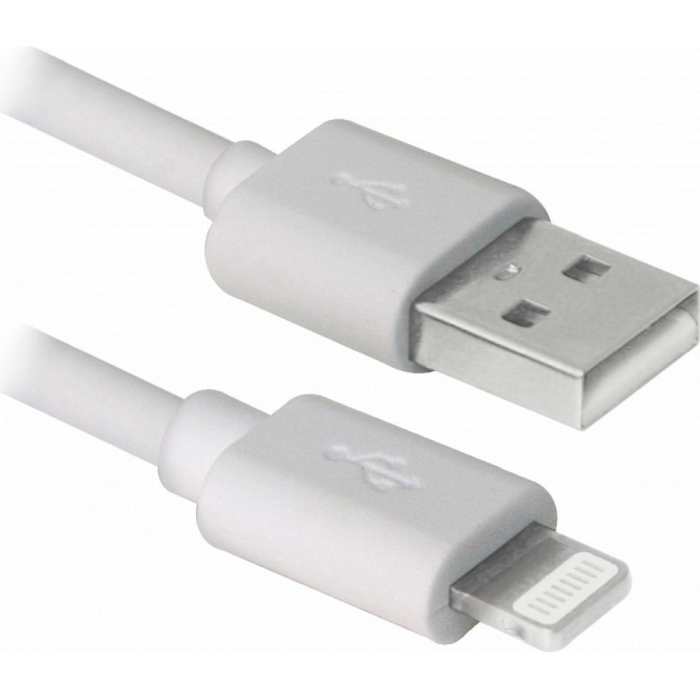 

Кабель REAL EL MFI USB A - Lightning TPE 2 m white (EL123500056), MFI USB A - Lightning TPE, 2m, white