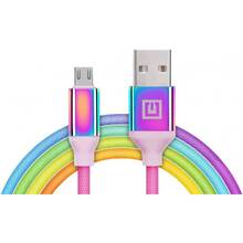 Кабель REAL EL Premium USB A - Micro USB Rainbow 1 m (EL123500052)