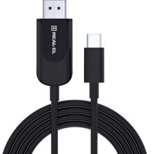 Кабель REAL EL Premium USB A - Type C Fabric 2 m black (EL123500047)