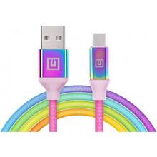 Кабель REAL EL Premium USB A - Type C Rainbow 1 m (EL123500050)