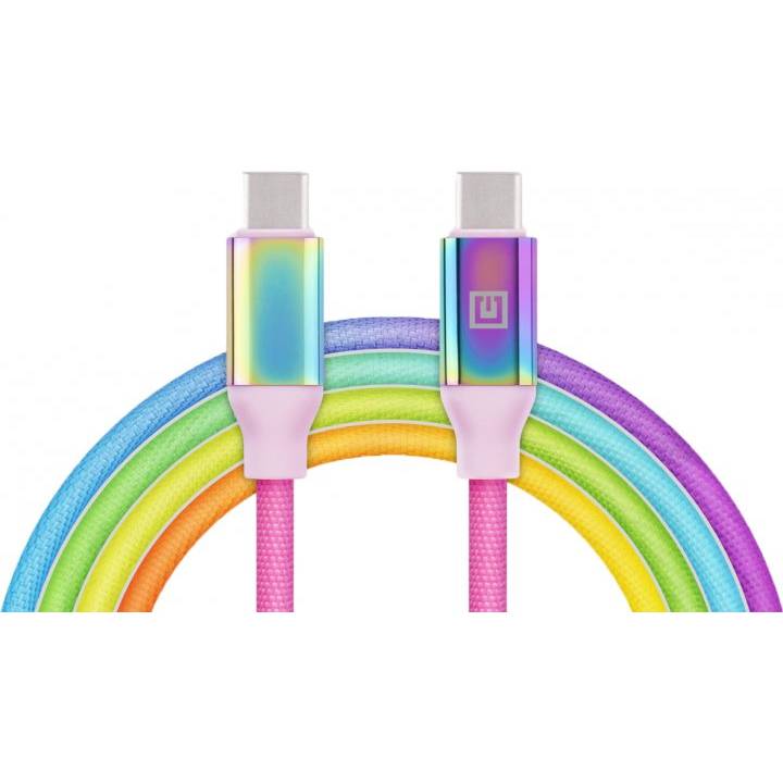 Кабель REAL EL Premium USB Type C - Type C Rainbow 1 m (EL123500053) Кабель REAL EL Premium USB Type C - Type C Rainbow 1 m (EL123500053)