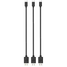 Набір кабелів TIMSTOOL 3 MicroUSB ChargeSync Black 21 см (DC21-MU-BL)