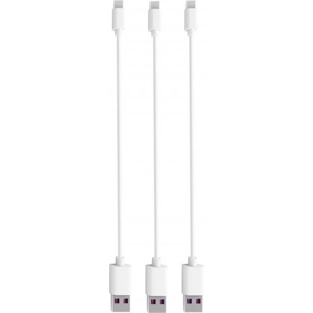 

Набор кабелей TIMSTOOL 3 MicroUSB ChargeSync White 21 см (DC21-MU-WT), 3 кабелі MicroUSB ChargeSync DC21-MU-WT White 21см