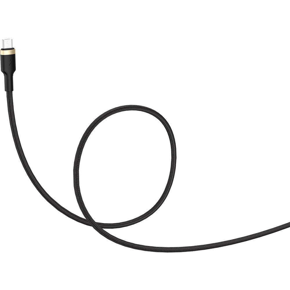 Кабель Colorway USB - Micro-USB (spiral) 2.4А 1м Black (CW-CBUM051-BK) Подсветка False