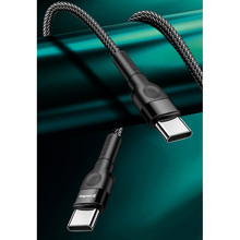 Кабель Colorway USB Type-C - USB Type-C (PD Fast Charging 60W) 3.0А 1м Black (CW-CBPDCC047-BK)