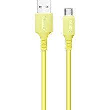 Кабель Colorway USB - USB Type-C (soft silicone) 2.4а 1 м Yellow (CW-CBUC043-Y)