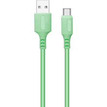 Кабель Colorway USB - USB Type-C (soft silicone) 2.4А 1м Green (CW-CBUC042-GR)