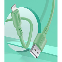 Кабель COLORWAY USB - Lightning soft silicone 1 м Green (CW-CBUL042-GR)