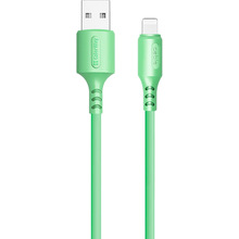 Кабель COLORWAY USB - Lightning soft silicone 1 м Green (CW-CBUL042-GR)