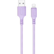 Кабель COLORWAY USB - Lightning soft silicone 1 м Purple (CW-CBUL044-PU)