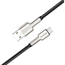 Кабель COLORWAY USB - MicroUSB head metal 1 м Black (CW-CBUM046-BK)