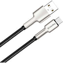 Кабель COLORWAY USB - MicroUSB head metal 1 м Black (CW-CBUM046-BK)