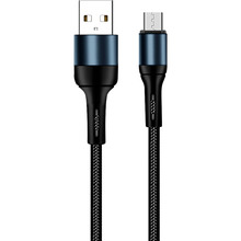 Кабель COLORWAY USB - MicroUSB nylon 1 м Black (CW-CBUM045-BK)