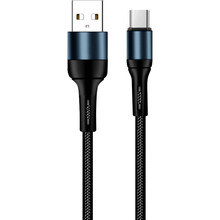 Кабель ColorWay USB - Type-C 2.4А 1м Black (CW-CBUC045-BK)