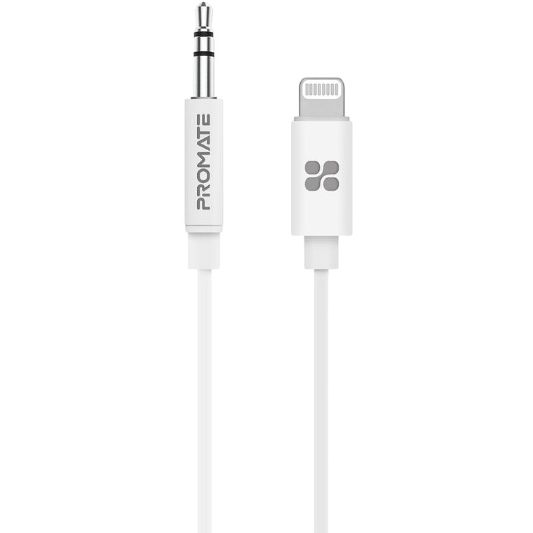 

Переходник PROMATE Lightning - 3.5 мм White (audiolink-lt1.white), Lightning - 3.5 мм audiolink-lt1.white