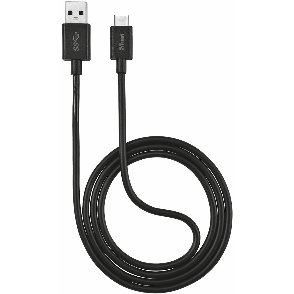 Кабель TRUST URBAN USB3.1 Type-C to A cable 1m Black (21175) Длина 1