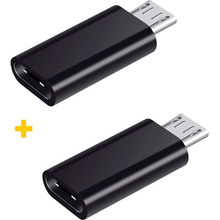 Адаптер XOKO AC-020 USB Type-C - Micro USB 2 шт Black (XK-AC020-BK2)