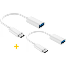 Адаптер XOKO OTG AC-230 USB Type-C - USB 2 шт White (XK-AC230-WH2)