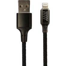 Кабель PROFIT QY-03 USB - Lightning 1 м 2,4A Black